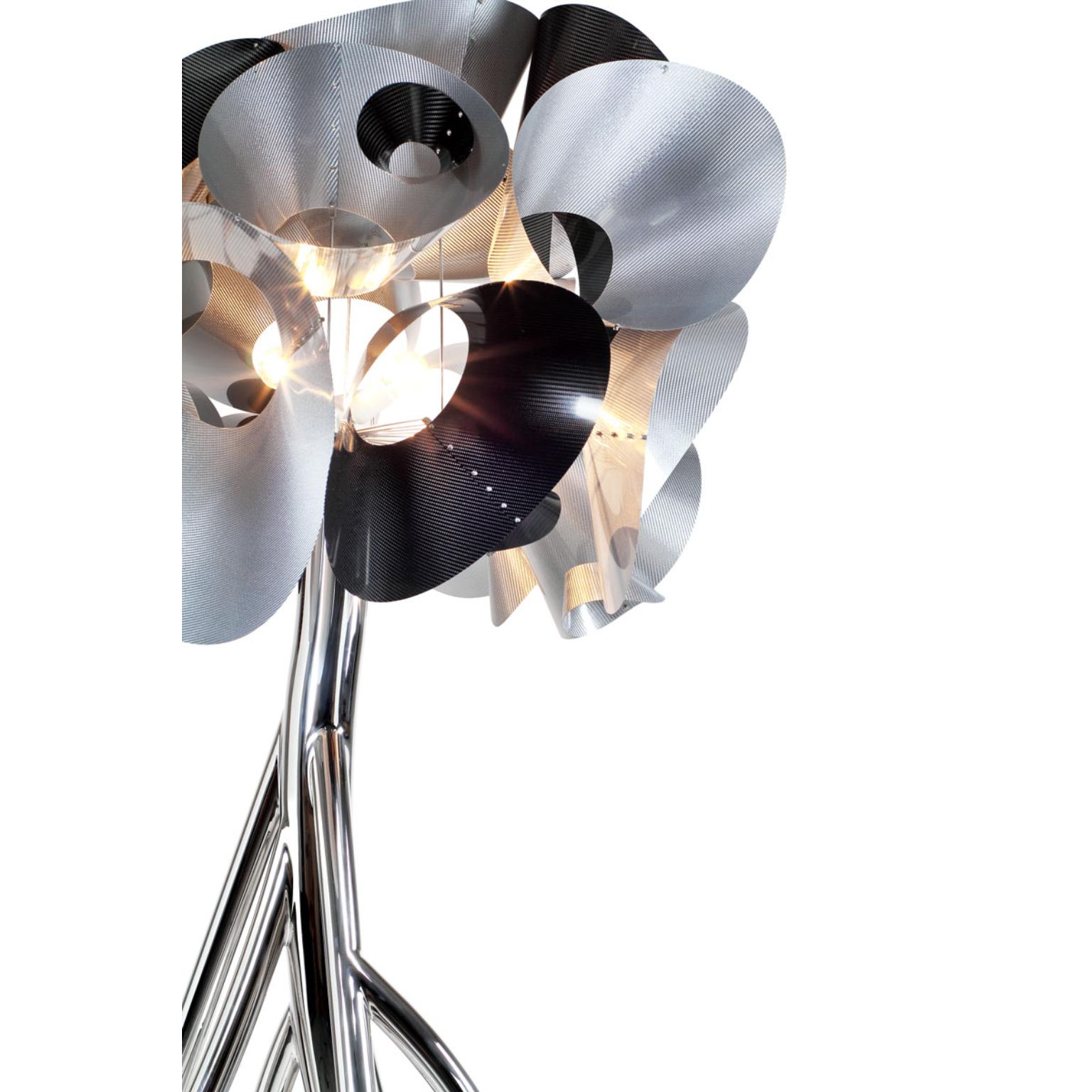 Lampada da terra Mangrovia EM in acciaio inox e alluminio di Barberini & Gunnell In condizioni Nuovo in vendita a Geneve, CH