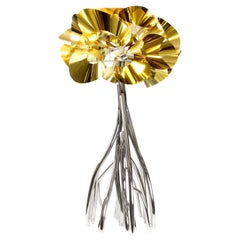 Lampada da terra Mangrovia EM in acciaio inox e alluminio di Barberini & Gunnell