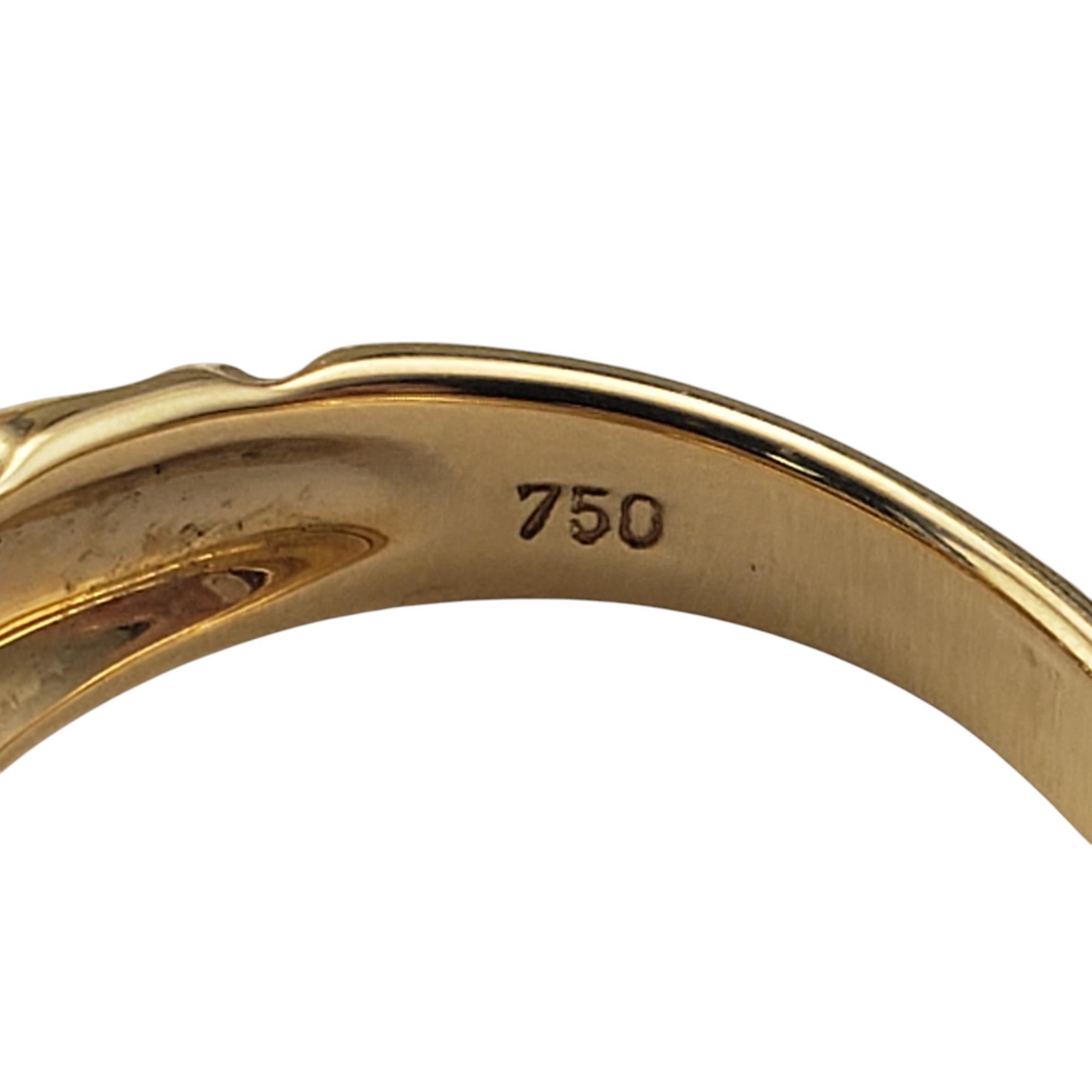 Manhattan 18 Karat Yellow Gold and Cabochon Citrine Ring Size 6.5 #20790 For Sale 4