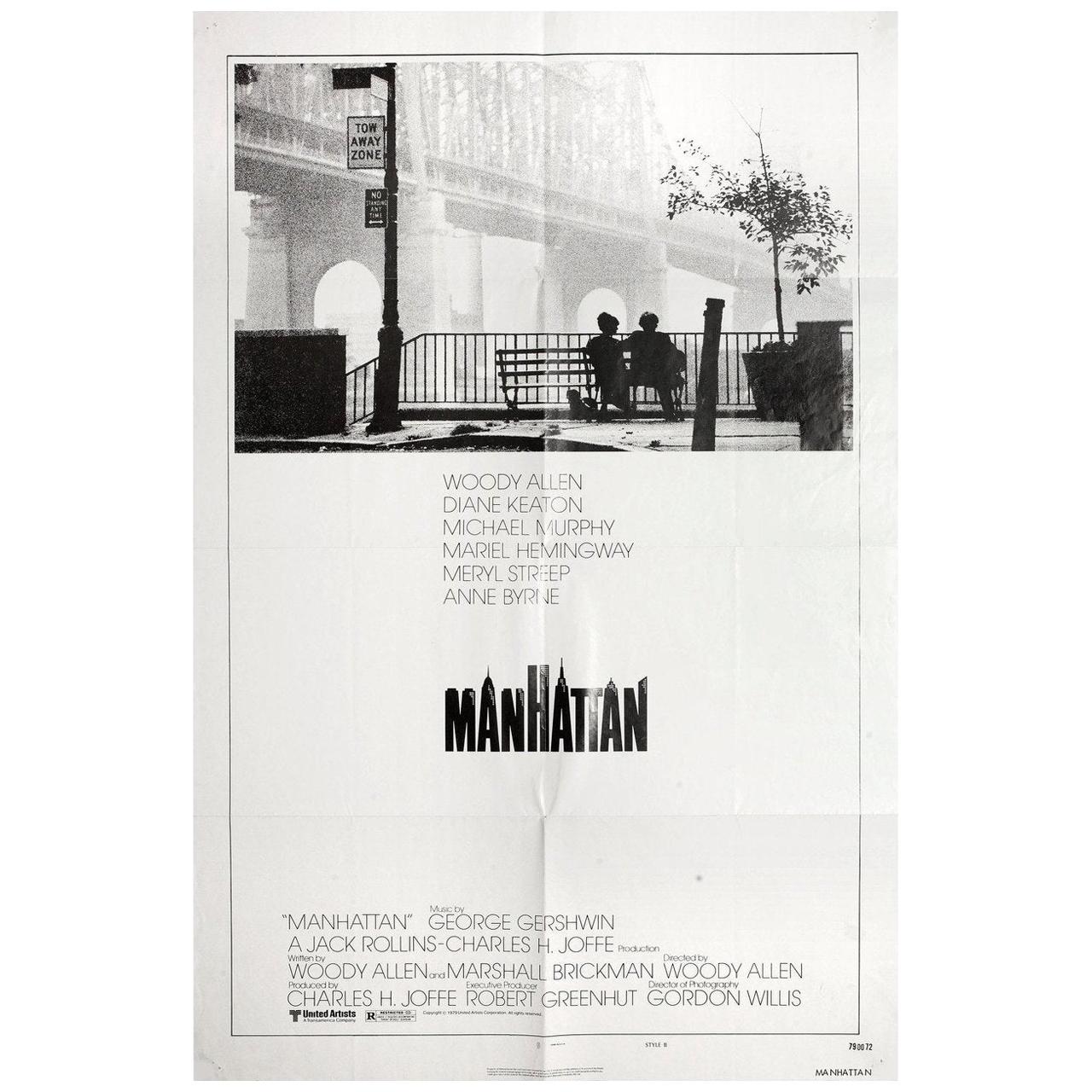 Manhattan 1979 U.S. One Sheet Film Poster