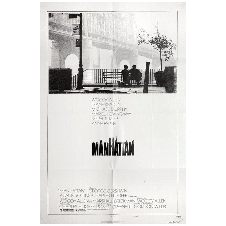 Manhattan 1979 U.S. One Sheet Film Poster For Sale