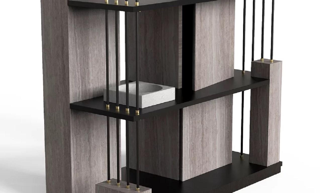 Contemporary Manhattan Bookcase by Marmi Serafini
