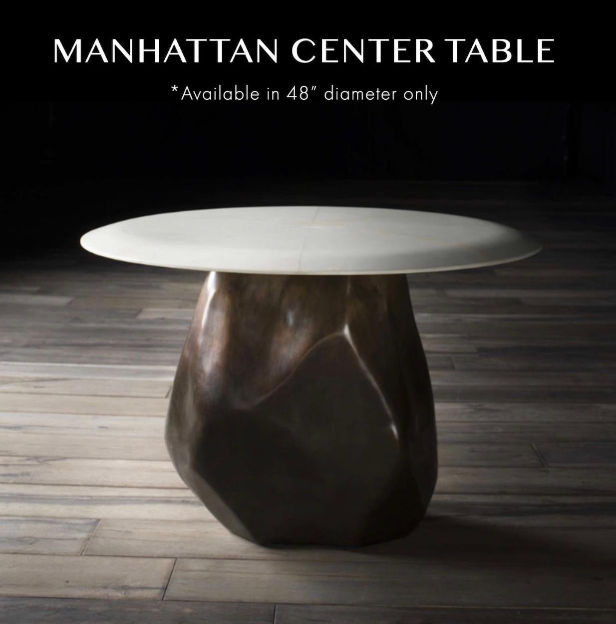 Available now and ready to ship! 

Manhattan Center Table in Bronze by Elan Atelier

The Manhattan center table is inspired by natural rock formations and earths natural sculptural shapes.
We utilize the ancient lost wax casting method to hand pour