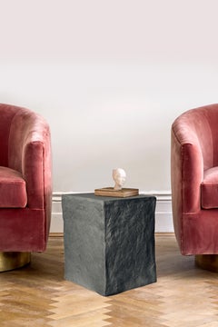 Manhattan Cube Side Table/ Stool, Grey, 21st Century by Margit Wittig