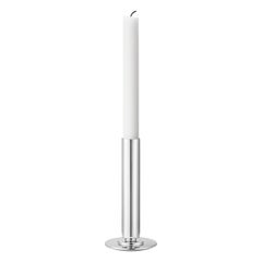 Manhattan Large Candleholder in Stainless Steel by Georg Jensen