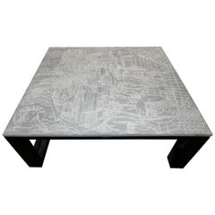 Manhattan Map Cocktail Table