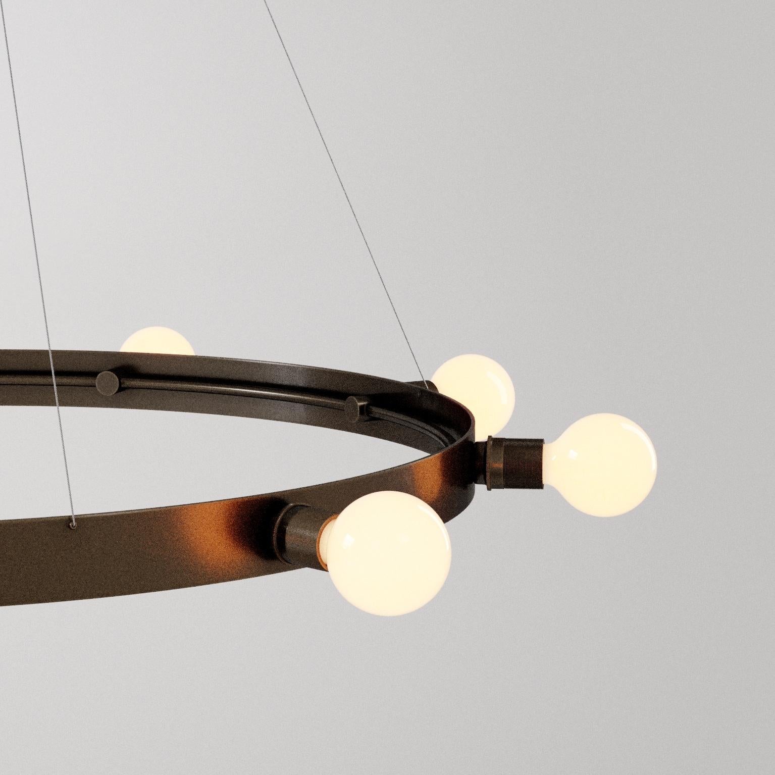 MANHATTAN - Lámpara de araña MEDIUM en esmalte bronce oscuro by Blueprint Lighting Moderno en venta