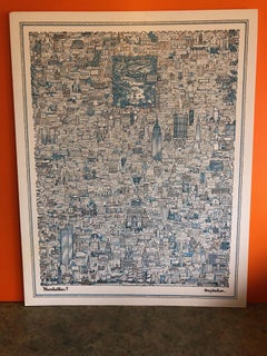 Manhattan, Poster on Board by Tony Graham