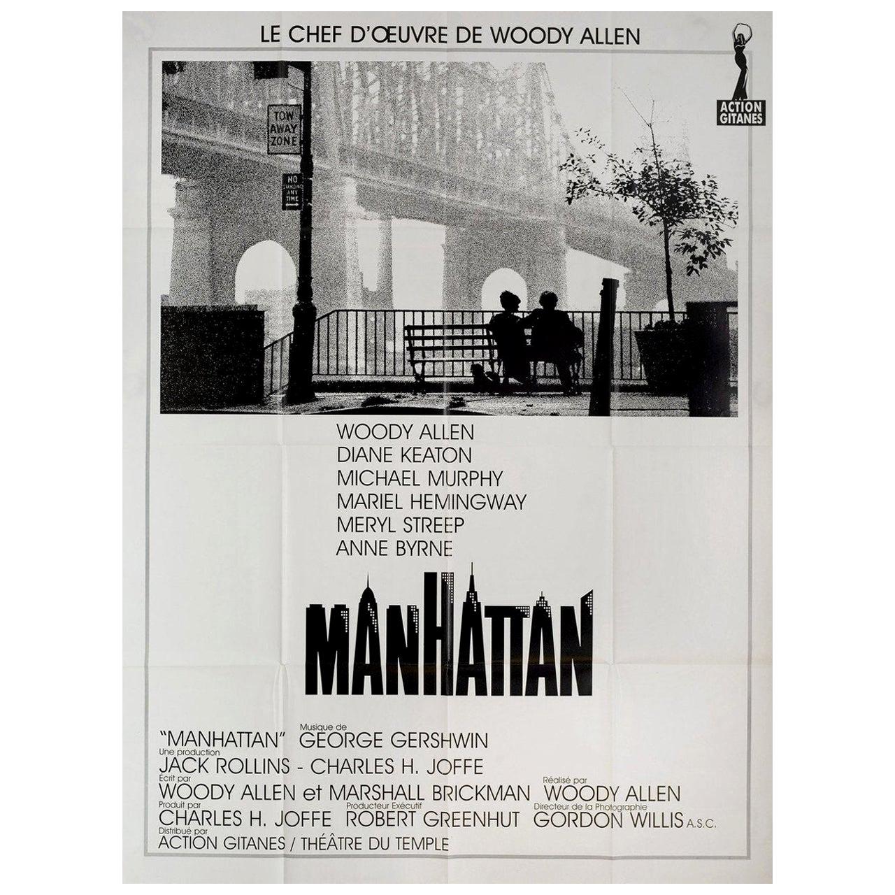 Manhattan R1990s Französisch Grande Film Poster im Angebot
