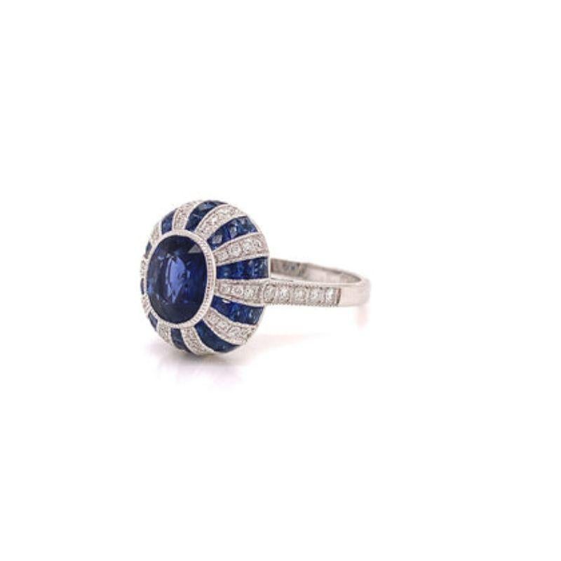 Manhattan Sapphire and Diamond Ring

One of a kind exquisite vibrant oval sapphire accented by diamonds with a milgrain finish, this vintage inspired ring is a showstopper.  

Additional information:
Metal Type : 14K White Gold
Metal Weight : 3.45