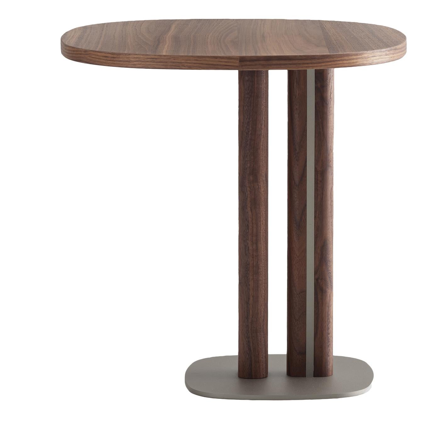 Mesita auxiliar asimétrica de nogal Manhattan de Morica design Madera en venta