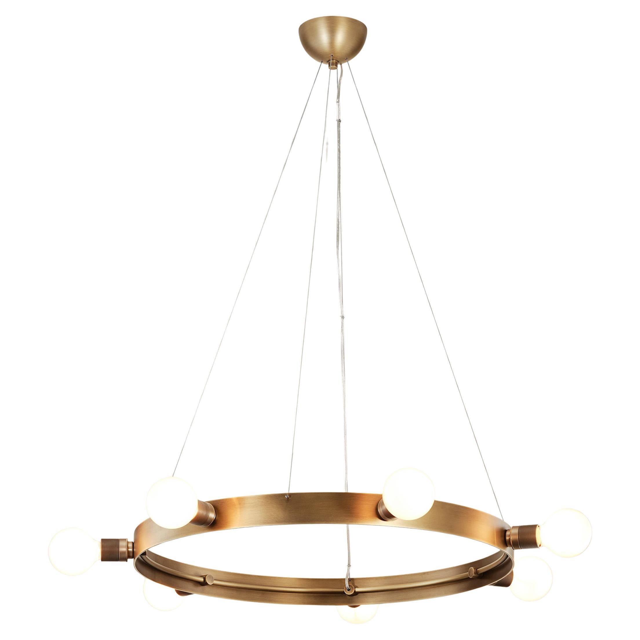 MANHATTAN - SMALL Chandelier in Brass by Brownstone Boys x Blueprint Lighting