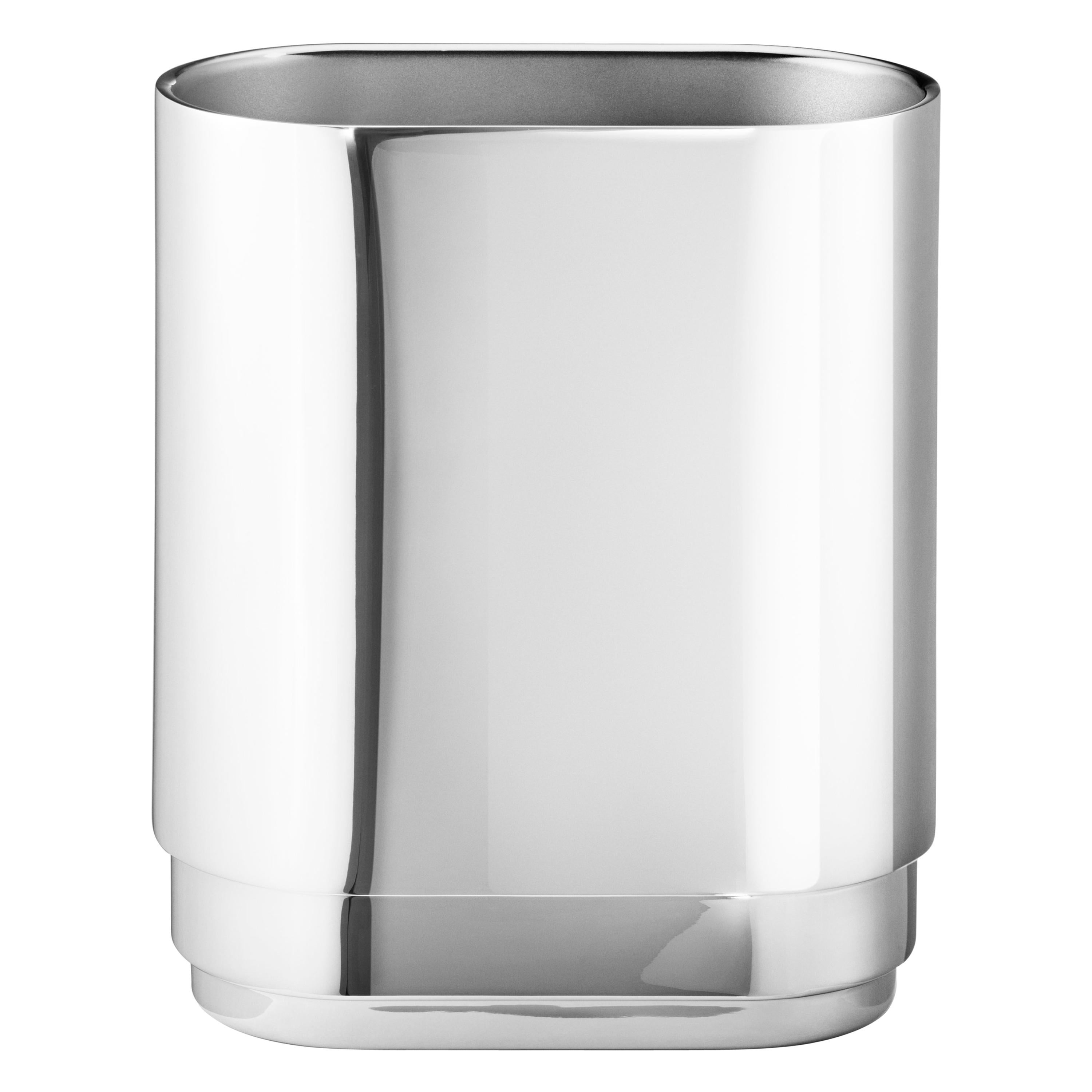 Manhattan Small Vase in Stainless Steel by Georg Jensen