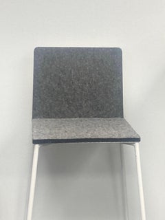 Italian Painted Metal MANHATTAN Barstool(s) w/ Felt Seat (2) / ZEUS srl (Italy)