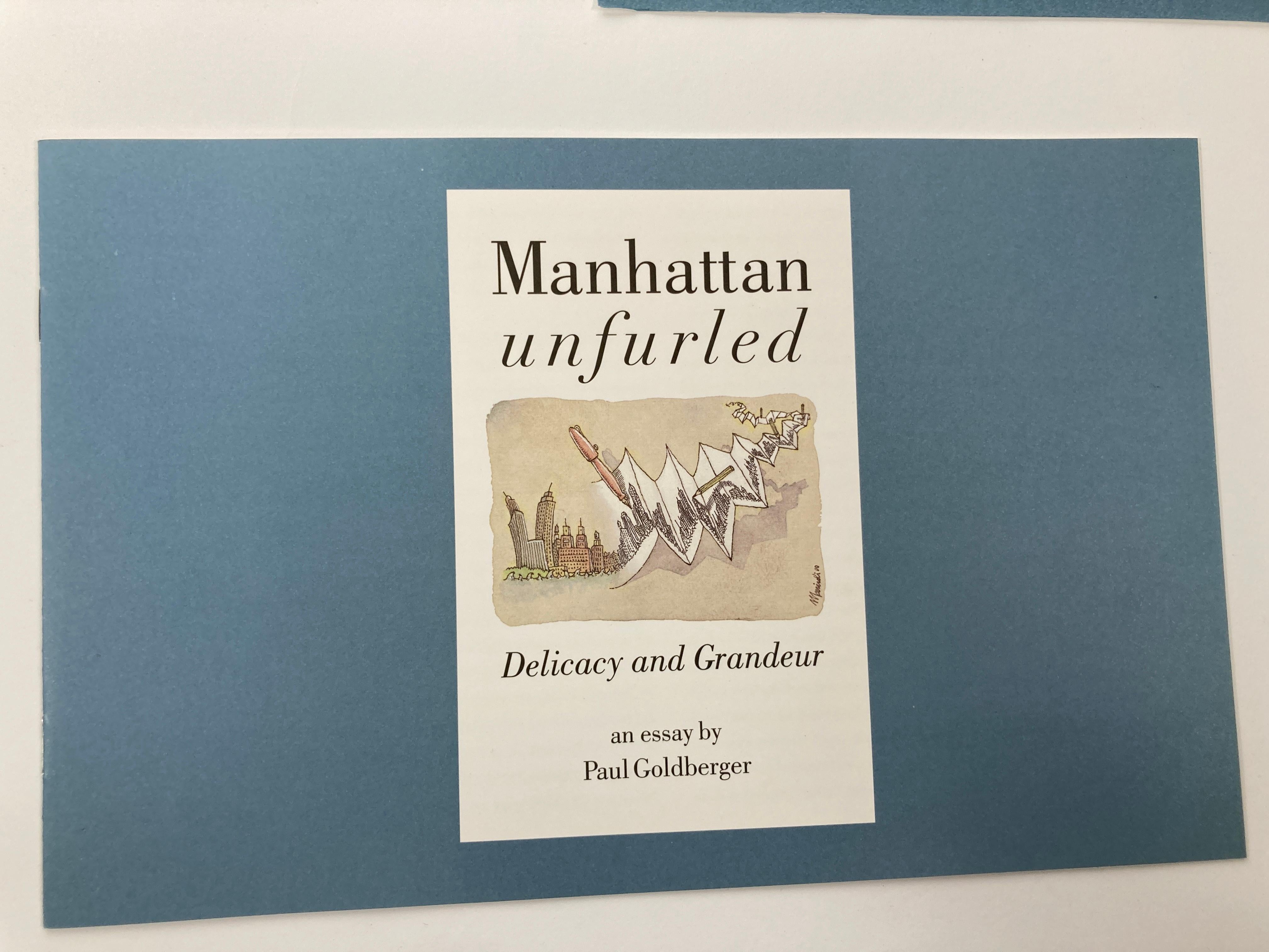 Manhattan Unfurled Book by Matteo Pericoli For Sale 3