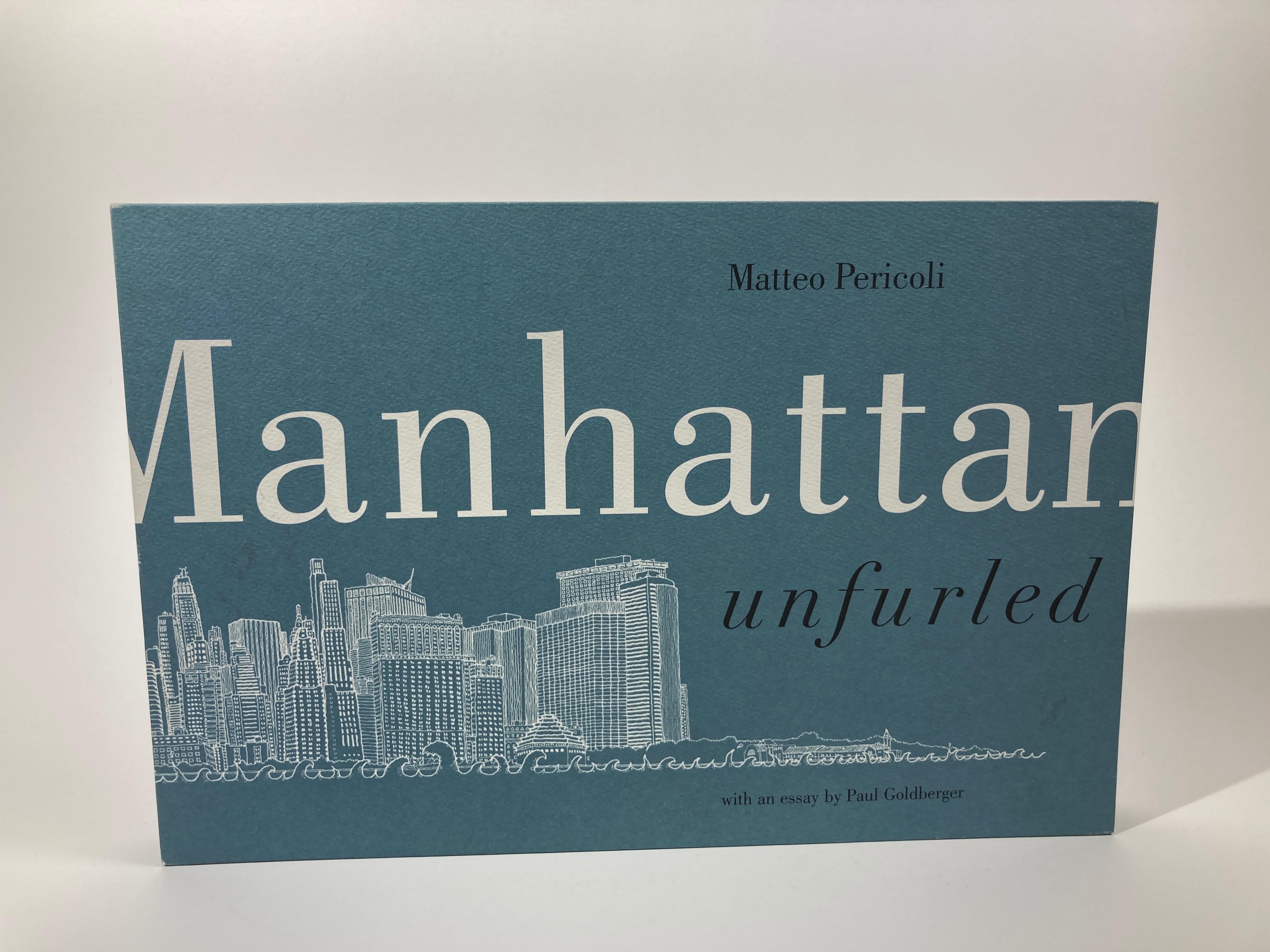 American Manhattan Unfurled Book by Matteo Pericoli For Sale