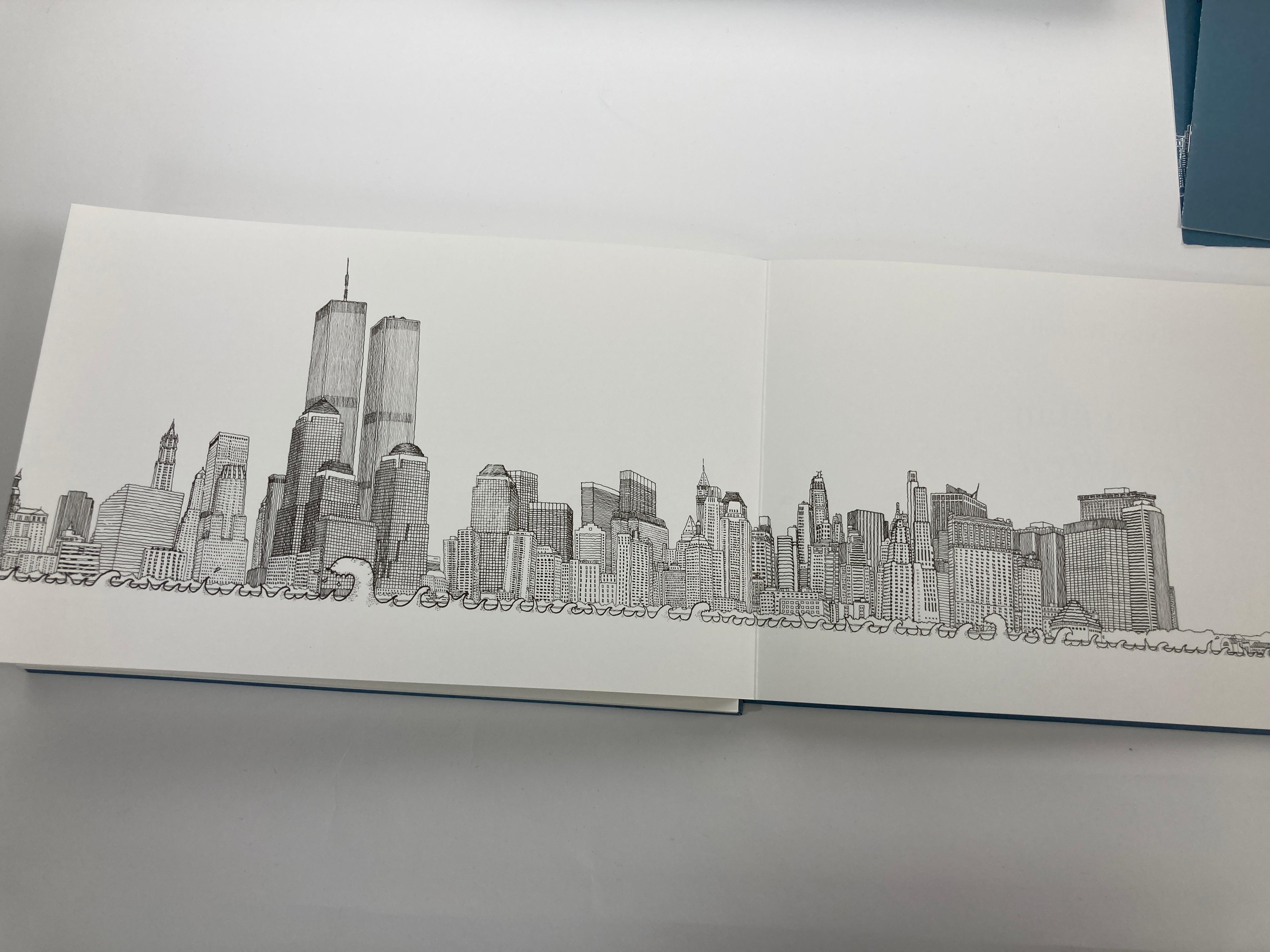 Contemporary Manhattan Unfurled Book by Matteo Pericoli For Sale