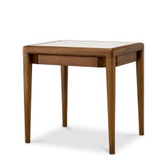 Mani Square Mahogany Side Table