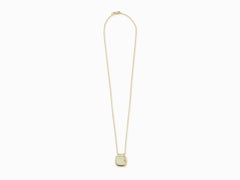 Maniamania Serpentine Necklace in 14 Karat Yellow Gold with Pearl Moonstone