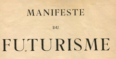 Manifeste du Futurisme, Italy 1914