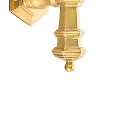 Brera polygonal brass window handle