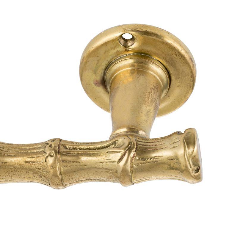 Maniglia per porta in ottone Brera con dettagli in bambù In New Condition For Sale In Firenze, FI