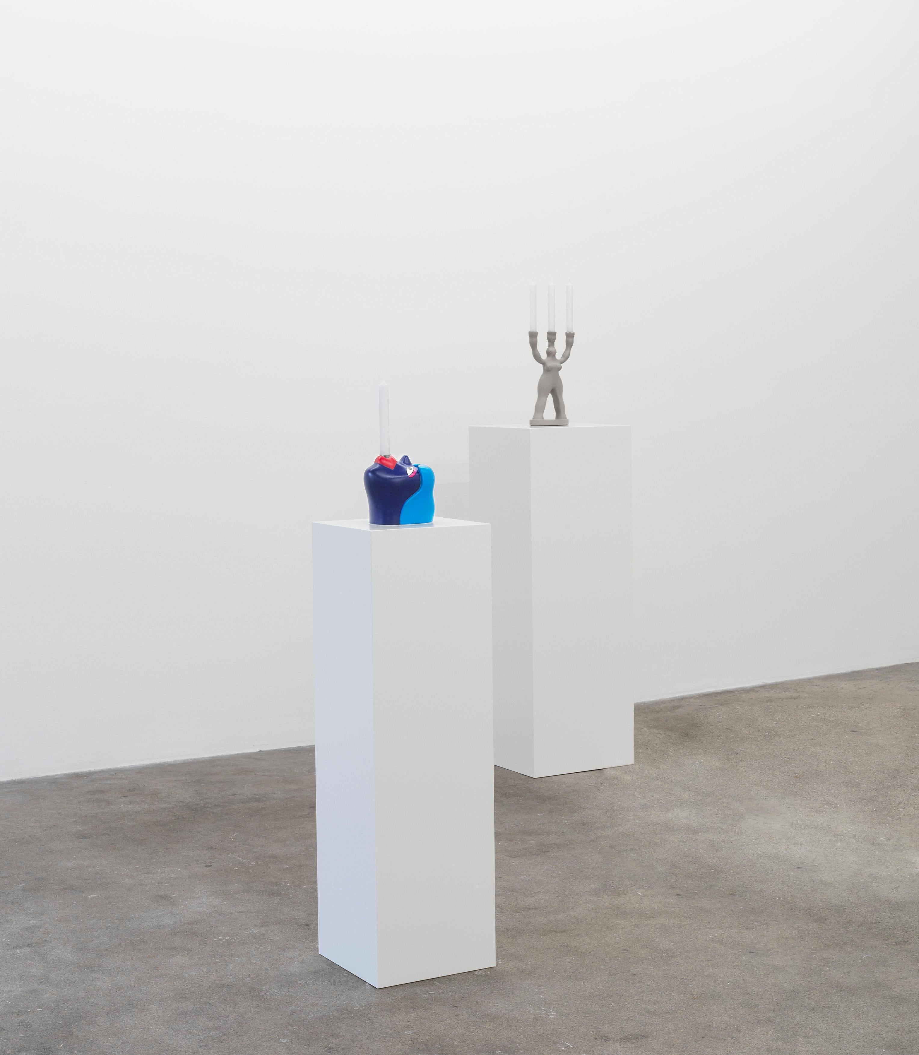 Hand-Painted Manikhin Candlestick by Roma Manikhin for Normann X Brask Art Collection For Sale