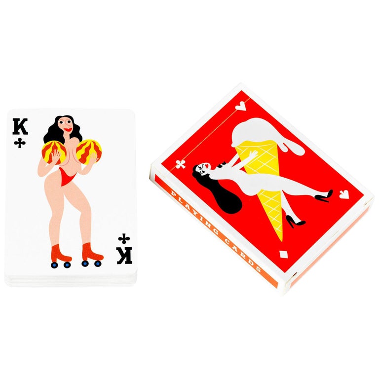 Manikhin Playing Cards by Roma Manikhin for Normann x Brask Art Collection For Sale