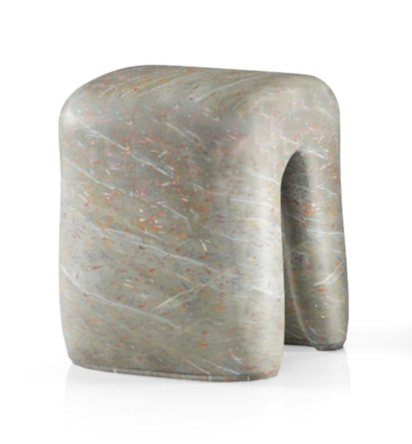 Manikin Marble Accent Table / Stool by Alter Ego Studio
Dimensions: D 40 x W 42 x H 46 cm. 
Materials: Flor Di Pesco Carnico marble.
Available in other marbles.

The products are made from natural stone, so the pattern will be unique for each
