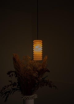 Maniko Fluta 20 Lámpara Colgante de Alabastro Blanco by Simone & Marcel