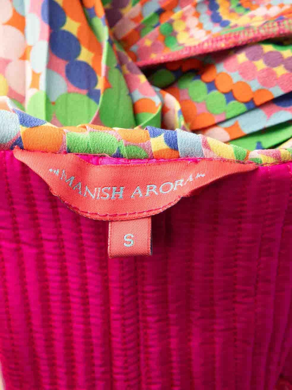 Women's Manish Arora Dotted Mirror Embellished Mini Dress Size S