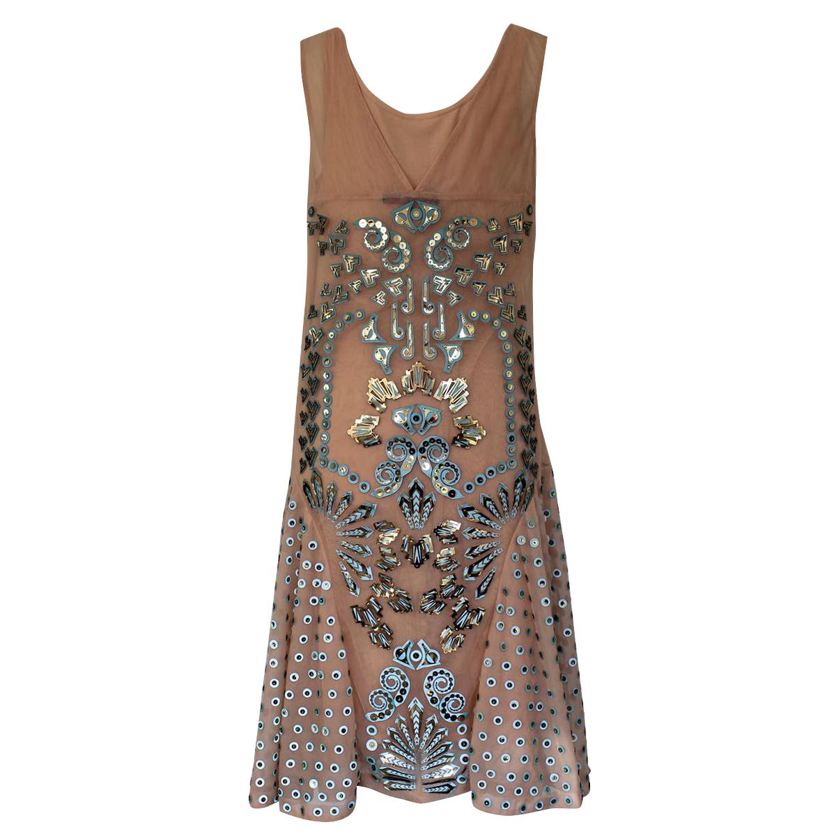 Wonderful dress by Manish Arora
Hand crafted
Nylon
Powder pink color
Golden sequins
Total length cm 103 (40.5 inches)
Worldwide express shipping included in the price !