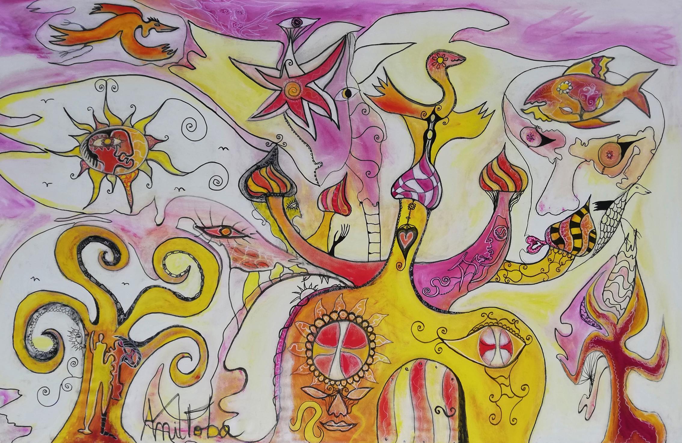 Abstract Painting di Manitoba - Chateau d'âmes
