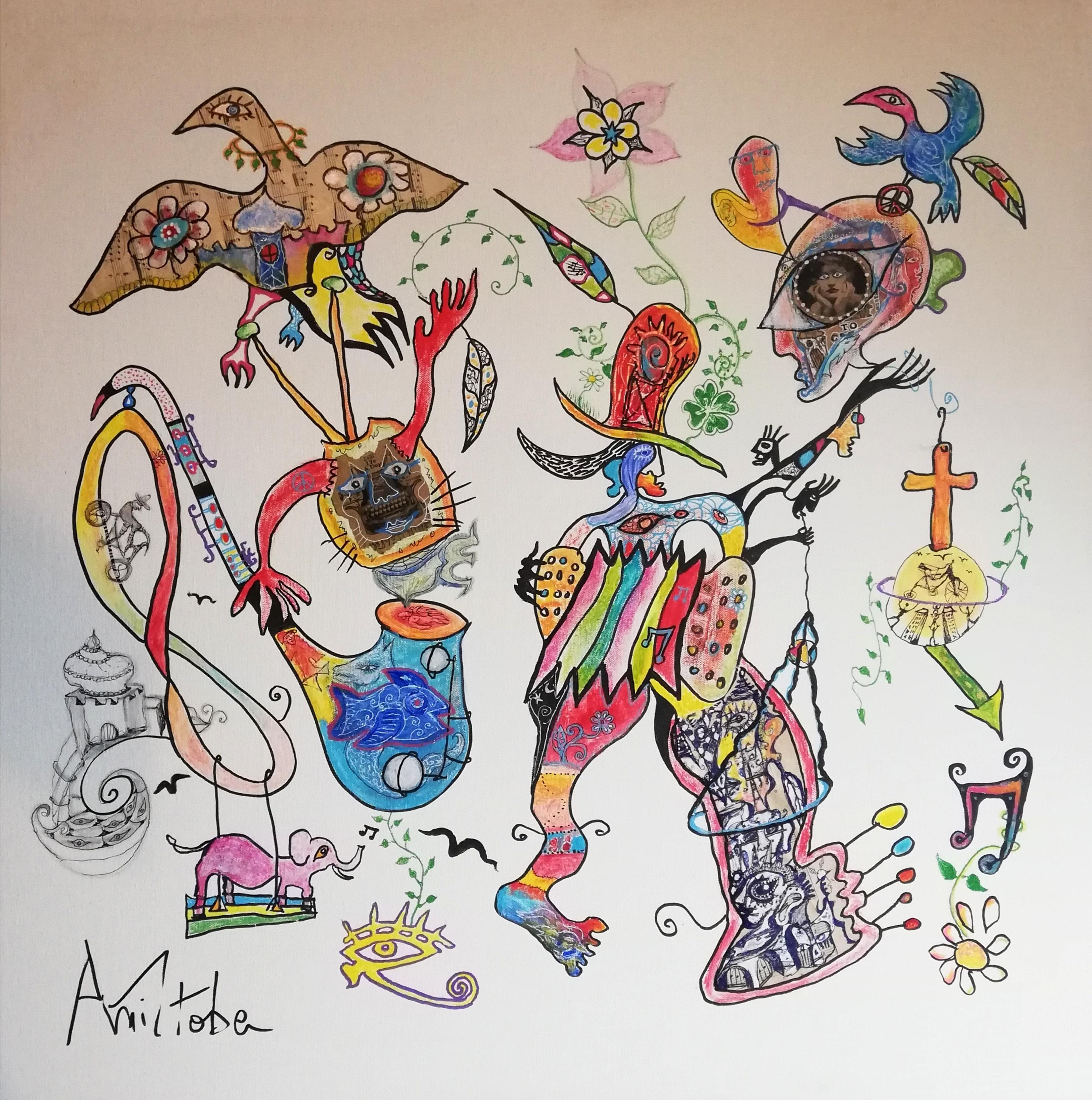 Abstract Painting de Manitoba - Curiosidad de Saltinbanks