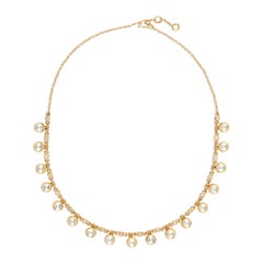 18 Karat Yellow Gold Twisted Wire Hoop Earrings with Uncut Diamonds