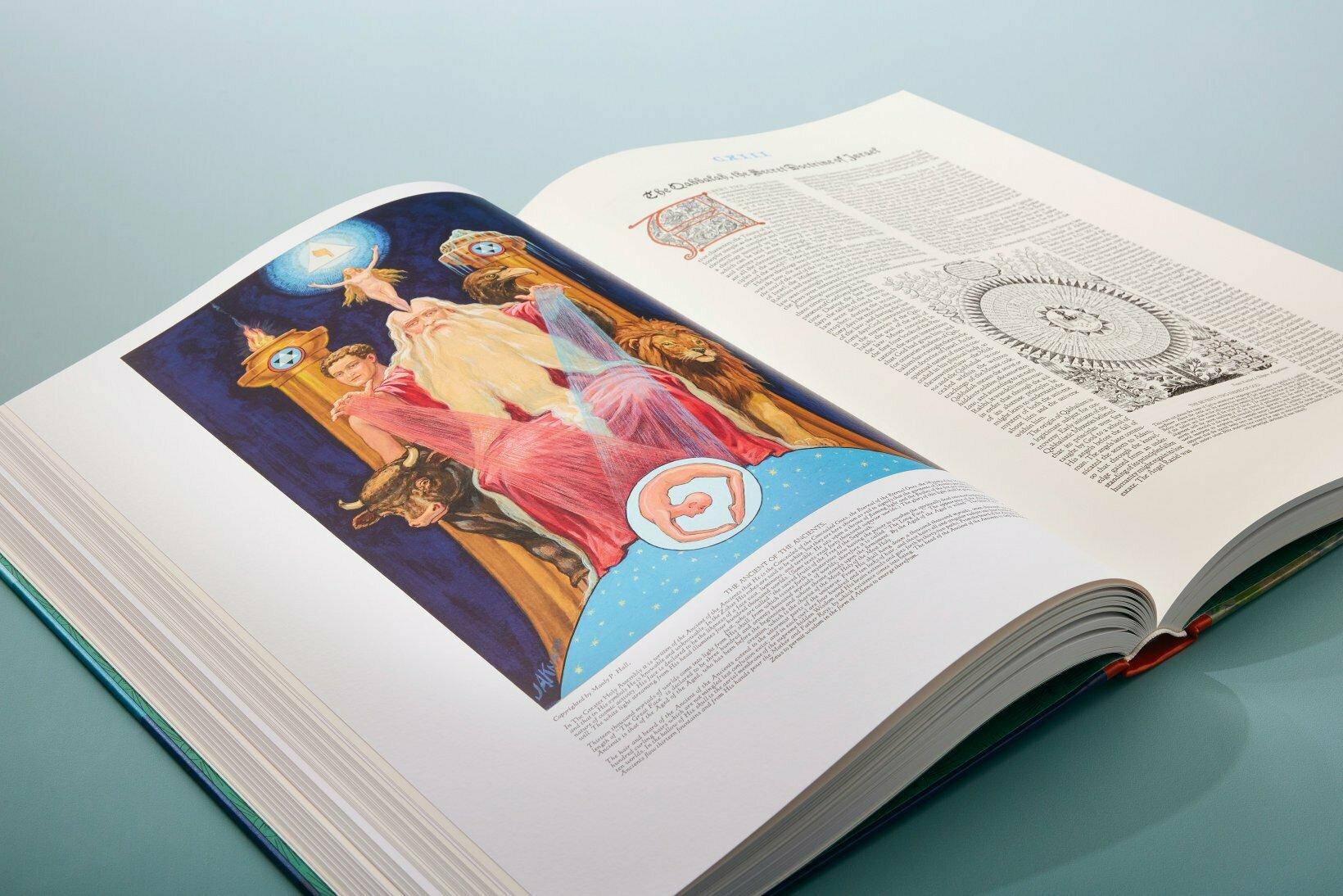 Embossed Manly P Hall, the Secret Teachings of All Ages, First Edition Book & 4 Prints For Sale
