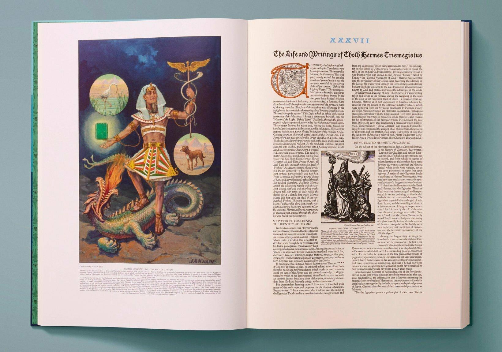 Manly P Hall, the Secret Teachings of All Ages, First Edition Book & 4 Prints In New Condition For Sale In Los Angeles, CA