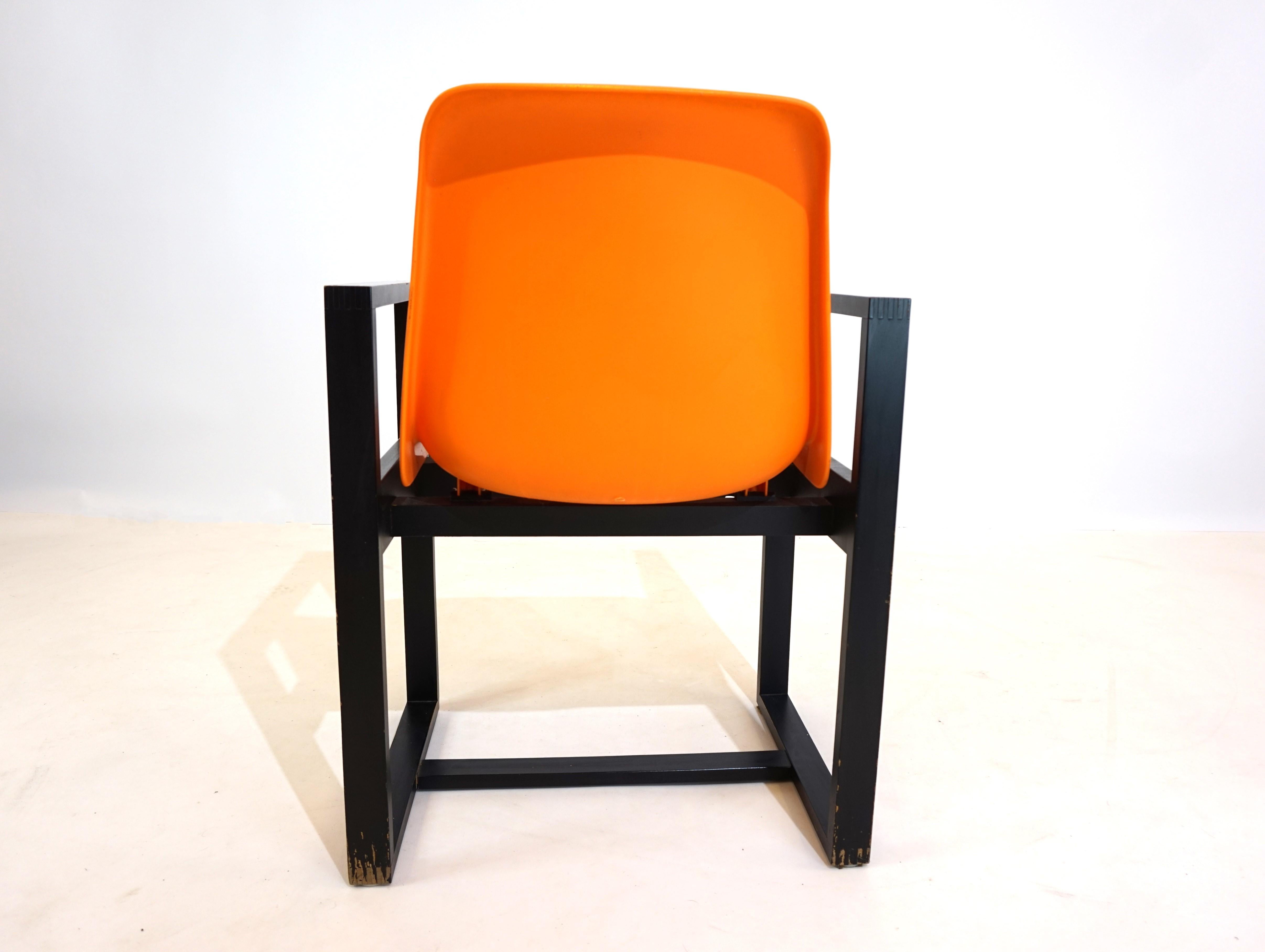 Mann Möbel Set of 4 Dining Room/Office Chairs 70s For Sale 8