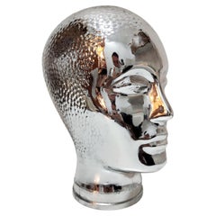 Glass Mannequin Head - 30 For Sale on 1stDibs  glass head, vintage glass  mannequin head, glass heads