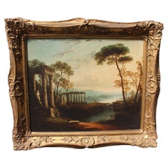 Antique Manner of Claude Lorrain The Goat heard in Arcadian Landscape