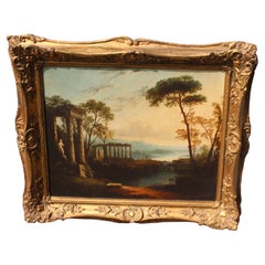 Manner of Claude Lorrain The Goat heard in Arcadian Landscape