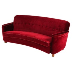 Dänisches Mid-Century-Sofa in der Art von Flemming Lassen, ca. 1940er Jahre