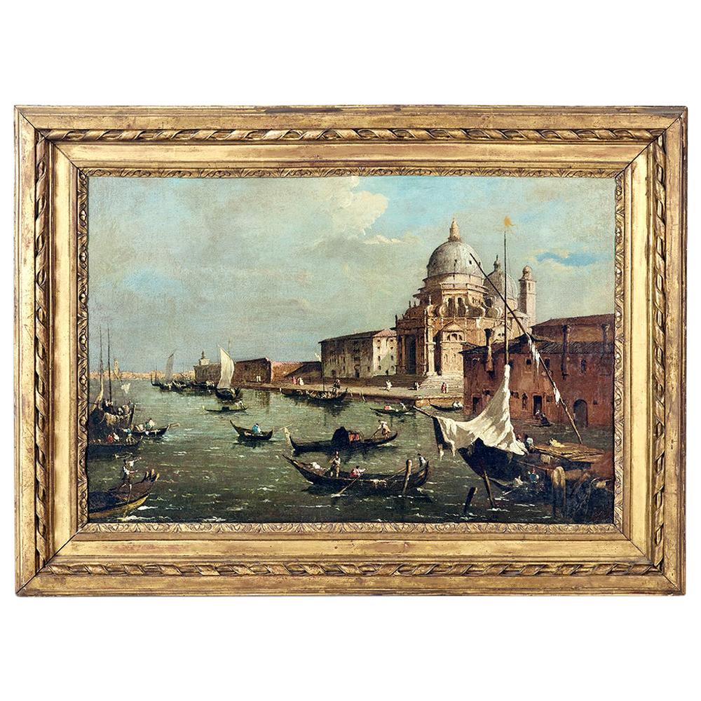 Manner of Francesco Guardi "The Grand Canal With Santa Maria Della Salute"