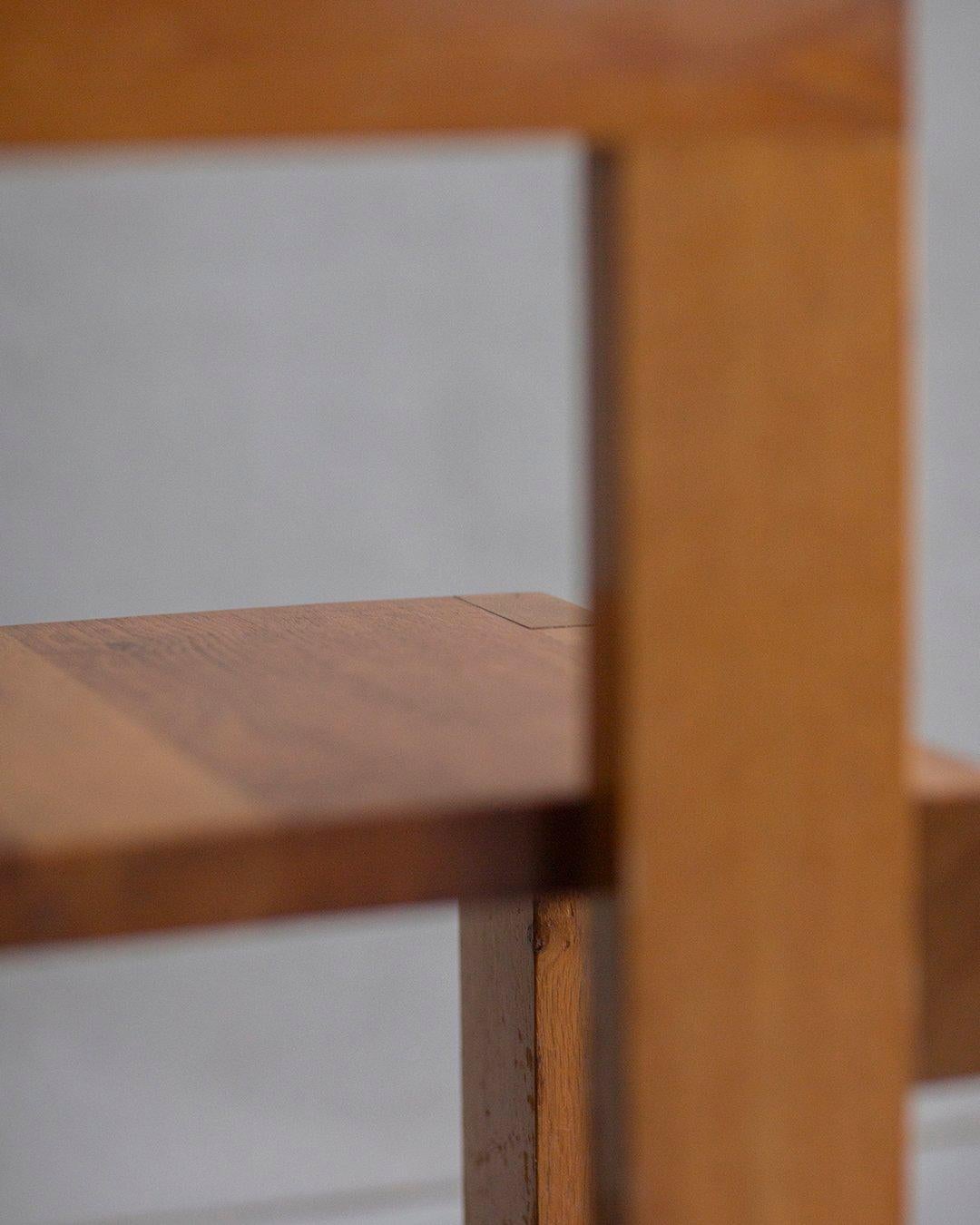 Manner Of Gerrit Rietveld - Steltman Chair - 1970s Dutch interpretation For Sale 4