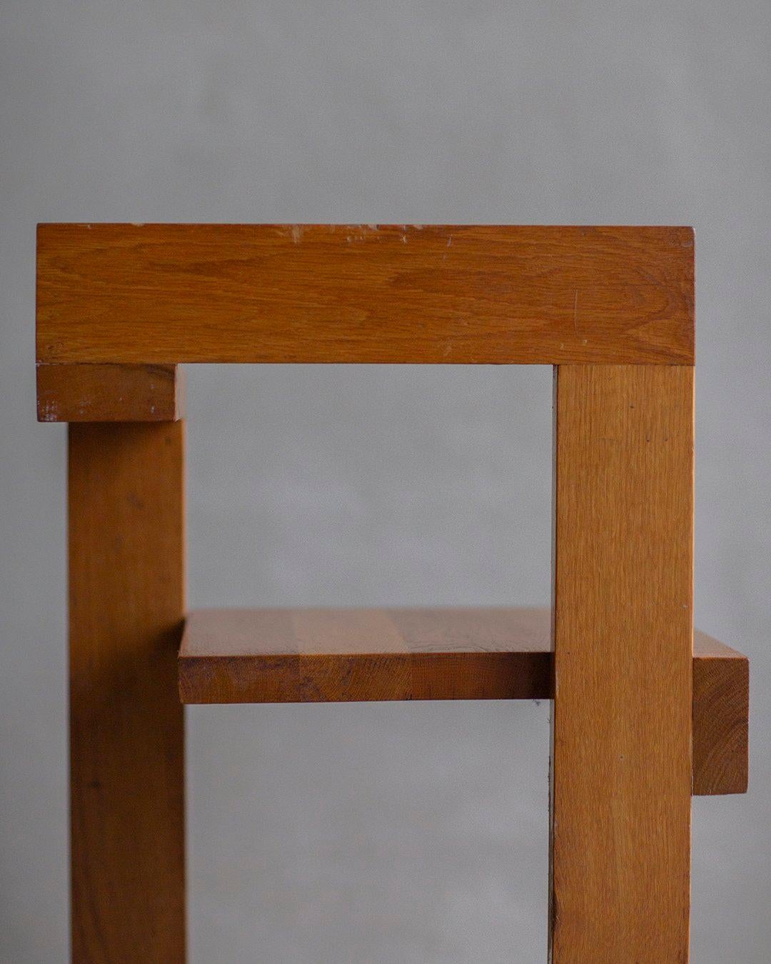 Manner Of Gerrit Rietveld - Steltman Chair - 1970s Dutch interpretation For Sale 4