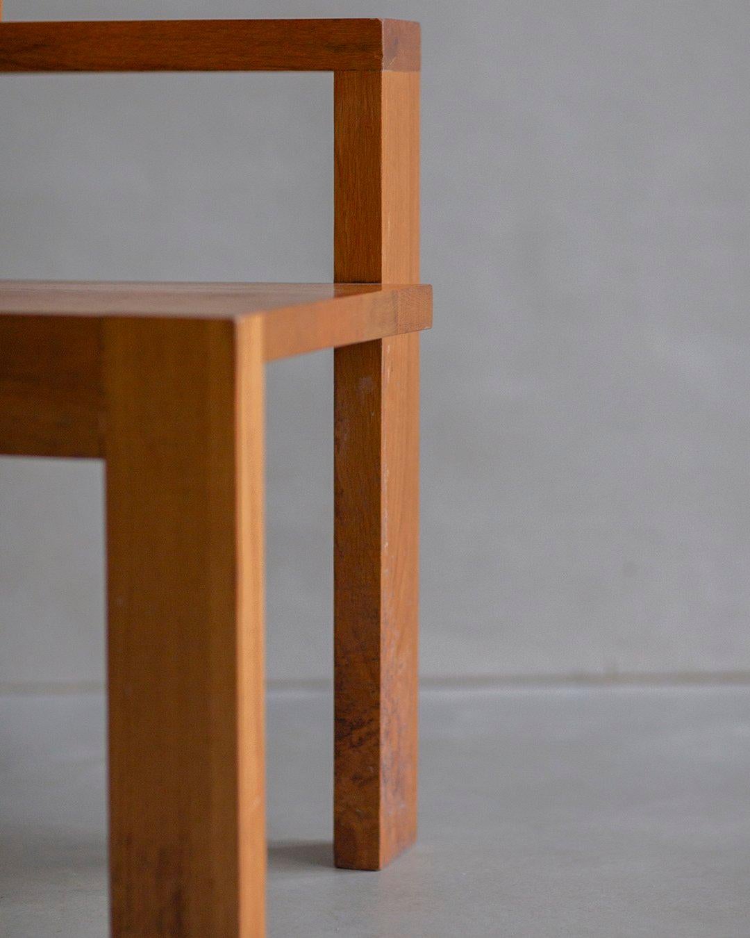 Manner Of Gerrit Rietveld - Steltman Chair - 1970s Dutch interpretation For Sale 7