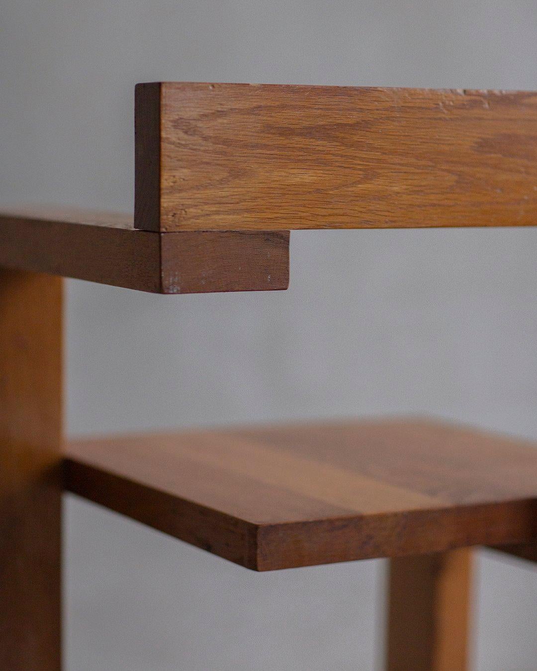 Manner Of Gerrit Rietveld - Steltman Chair - 1970s Dutch interpretation For Sale 2