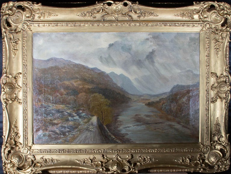 Manner of Henry Thomas Dawson (1811-1878)-Late 19thC Oil, Borrowdale, Yorkshire - Painting by Manner of Henry Thomas Dawson