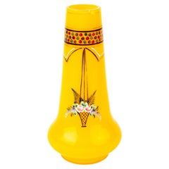 Antique Manner of Loetz Tango Glass Bohemian Art Nouveau Vase