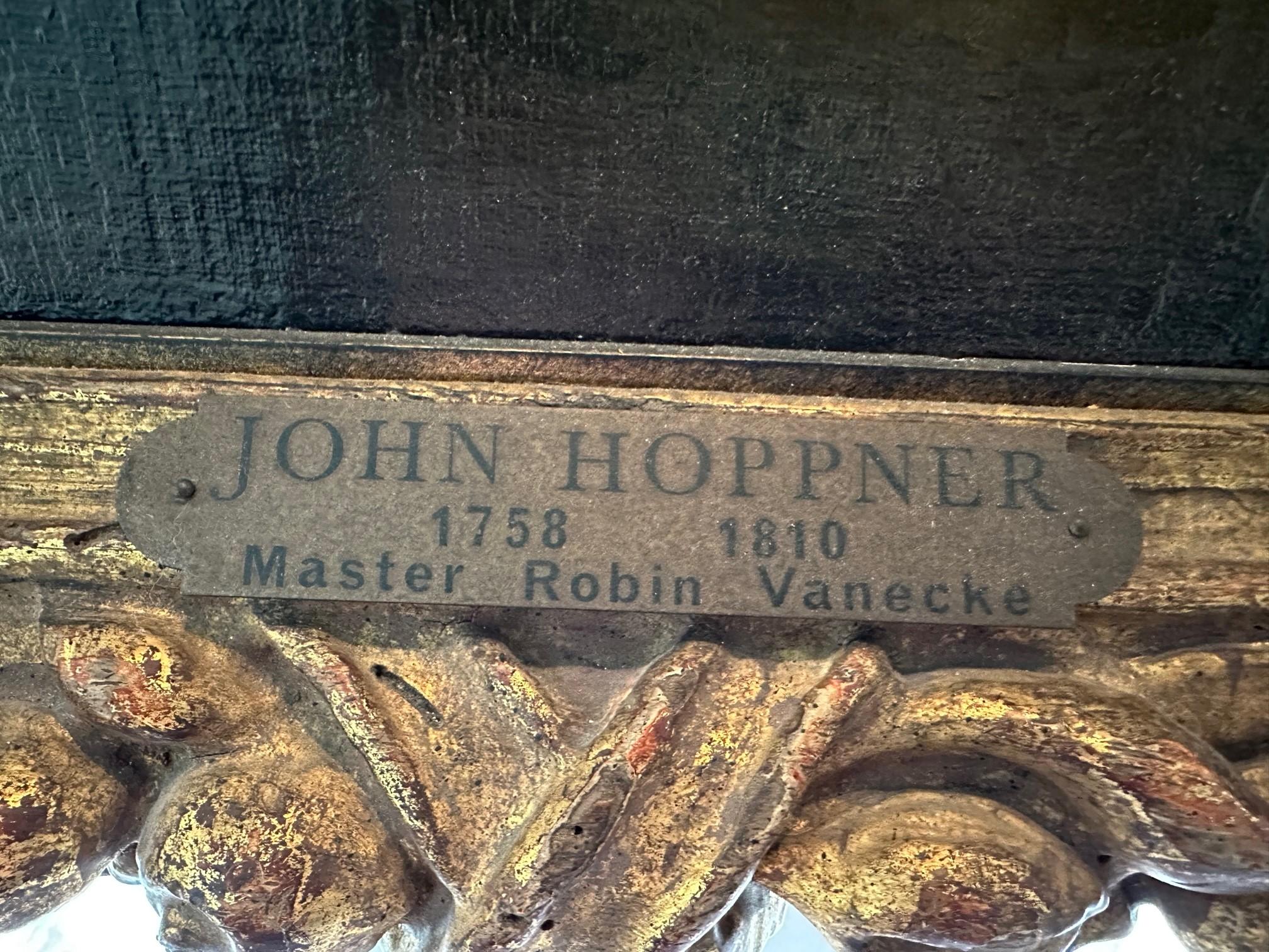 Manier von Sir John Hoppner 'Britisch, 1758-1810' Porträt von Meister Robin Vanecke im Angebot 6
